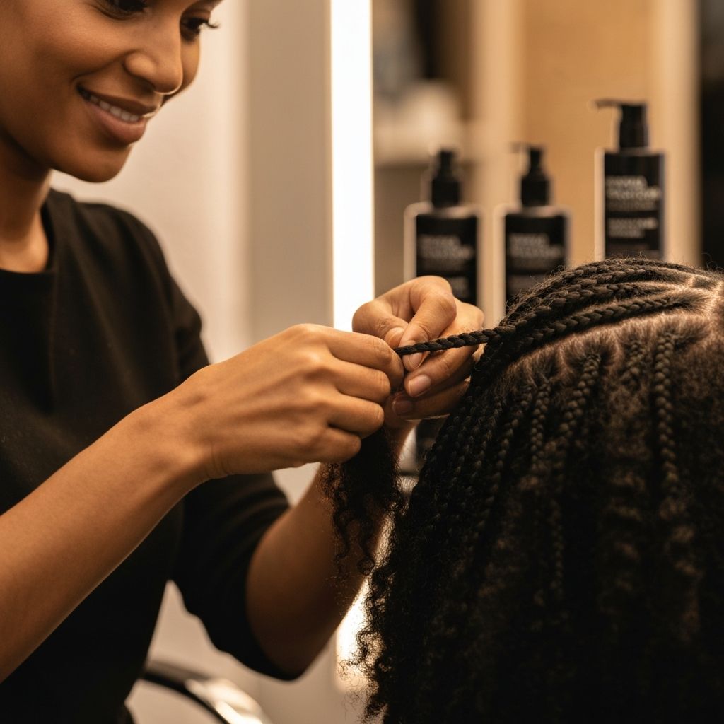 Bespoque hair specialist at work